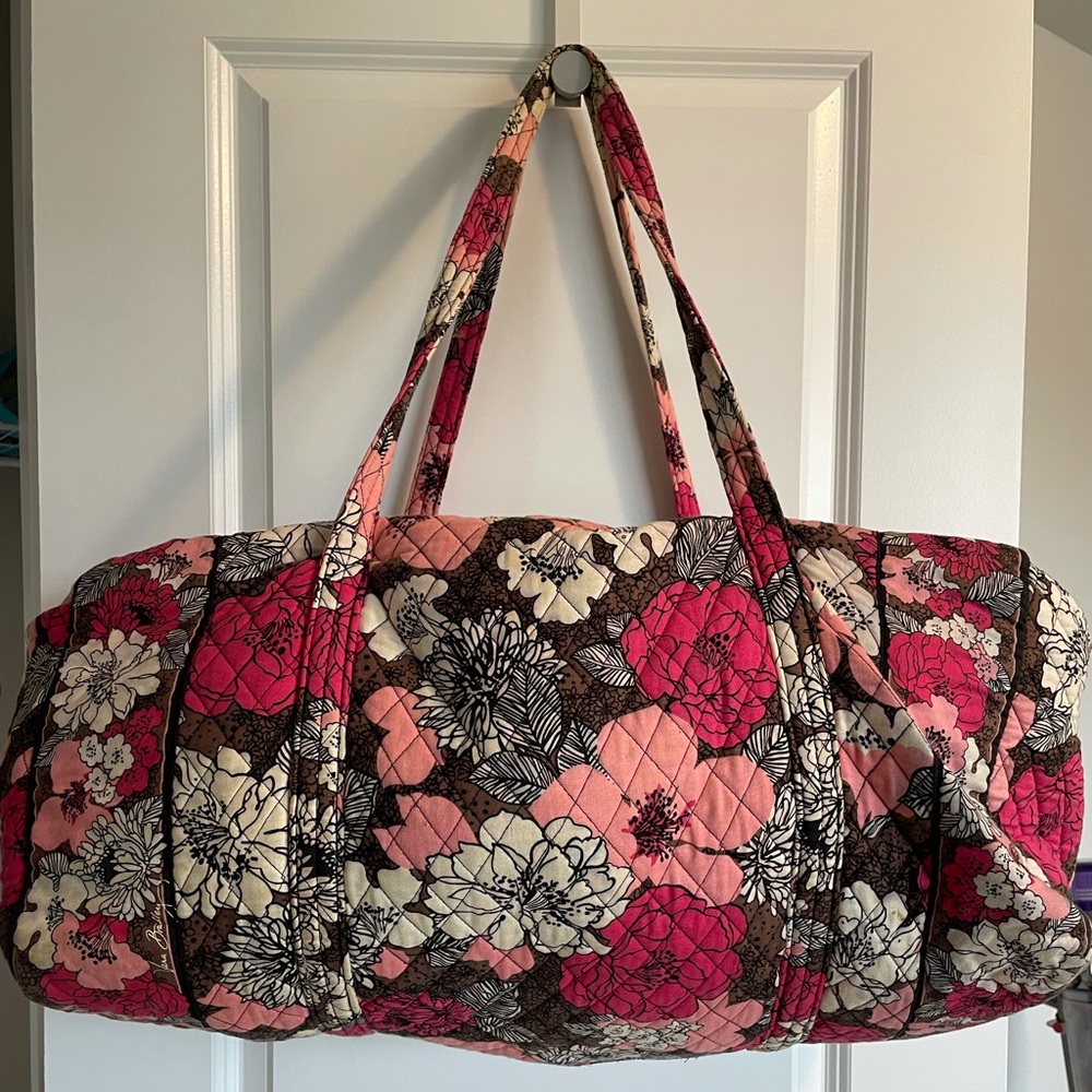 XL Vera Bradley Floral Printed travel tote